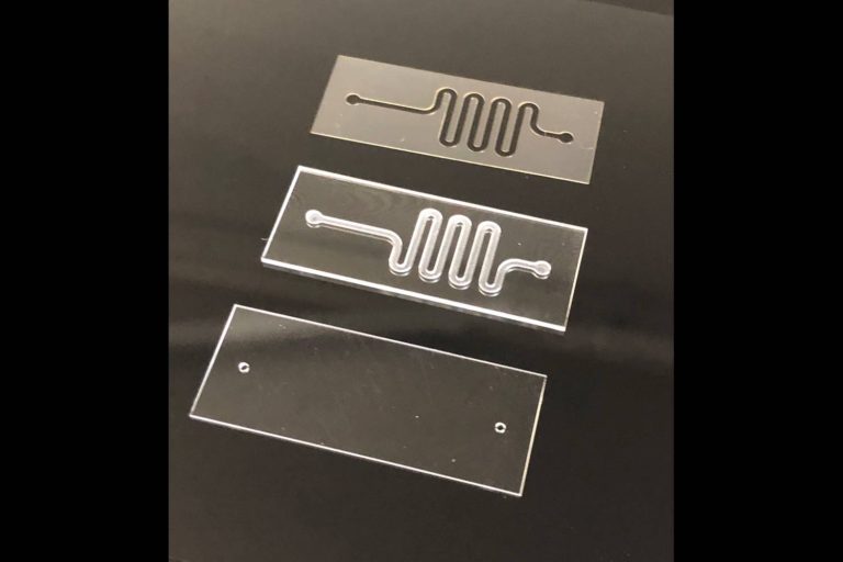 Acrylic microfluidic channels available from a single unit