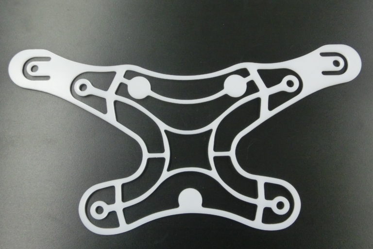 Case study of die-cutting a 3 mm thick PP sheet into a complex shape for a caregiving component