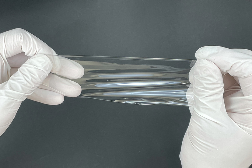 【MOVIE】Ultra-thin PDMS Sheet